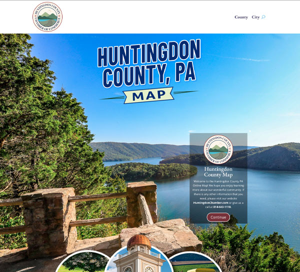 Huntingdon County Map